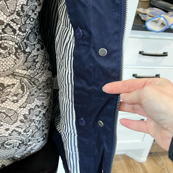 NWOT WoolOver cotton coat with buttoned in lining - Picture 9 of 13